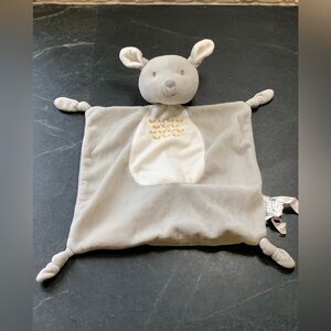 THE PEANUTSHELL | Grey Kangaroo Lovey Security Blanket